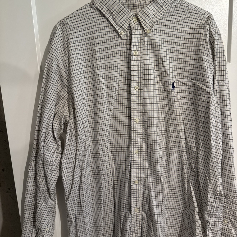 Ralph Lauren Polo Mens Plaid Button Down Shirt Multicolor Long Sleeve XL